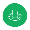 Earth house crest