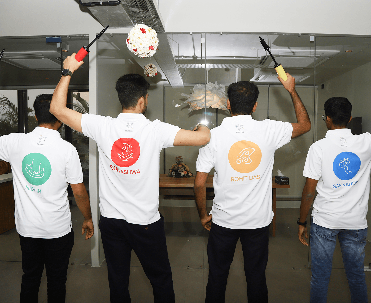 The Zowork team competing in Zolympics